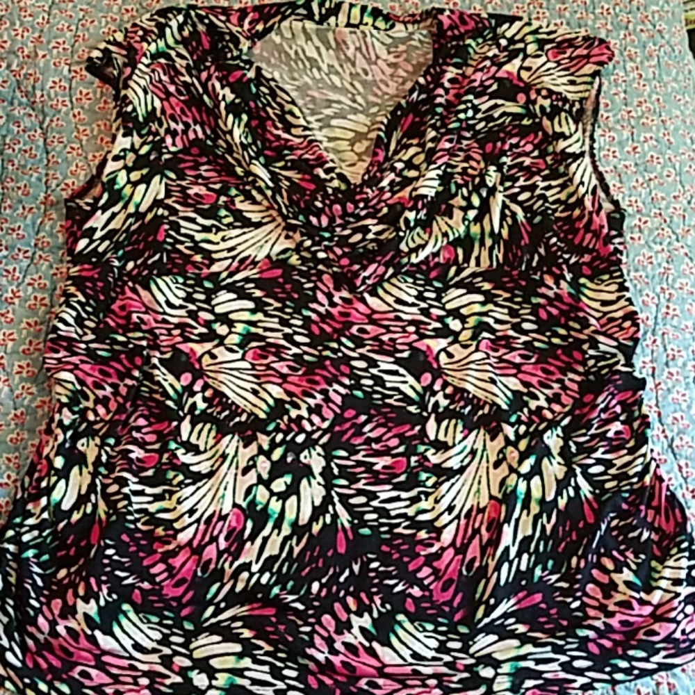 Beautiful Butterfly Sleeveless top 3X